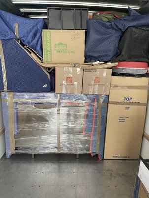 Quick 2 bedroom move! - This is some pictures from a quick 2 bedroom move, we ensure the protection of your items before , during , and after transport! Have any moving needs? Give us a call!