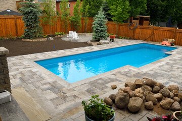 Remodeled pool with a new pump and filtration - This 30 year old pool needed an upgrade. It was totally gutted and remodeled. I was able to secure the licensed contractor to rip out the old pool and install a new one. I personally did all the work on the pumps and filter. It turned out amazing! The customer was thrilled with the modern look and functionality of the pool. Remodeled pool with a new pump and filtration - This 30 year old pool needed an upgrade. It was totally gutted and remodeled. I was able to secure the licensed contractor to rip out the old pool and install a new one. I personally did all the work on the pumps and filter. It turned out amazing! The customer was thrilled with the modern look and functionality of the pool.