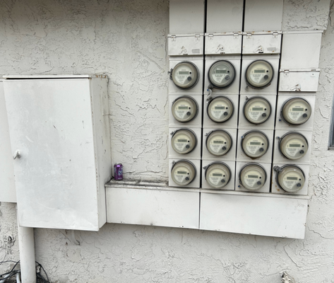 15-Gang Meter Panel Upgrade - A 15-Gang Meter Panel Upgrade involves replacing or upgrading an existing multi-unit meter panel to a 15-gang meter panel with enhanced capacity to support increased electrical demands. This type of upgrade is commonly required for apartment complexes, commercial buildings, or multi-tenant properties to ensure reliable and safe power distribution 15-Gang Meter Panel Upgrade - A 15-Gang Meter Panel Upgrade involves replacing or upgrading an existing multi-unit meter panel to a 15-gang meter panel with enhanced capacity to support increased electrical demands. This type of upgrade is commonly required for apartment complexes, commercial buildings, or multi-tenant properties to ensure reliable and safe power distribution