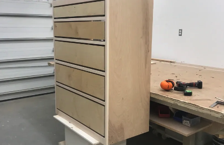 Dresser in Process - Dresser in the process of being made by Tom Bogan Craftsman.