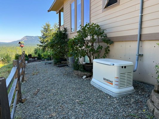 Whole-home Standby Generators - One reality to life in the Cascade Mountains is that we endure regular power outages. But the addition of a whole-home standby generator can make life so much better, and here are a few reasons why:
Automatically switches power over within seconds of an outage
Never has to be manually started or refueled
Is a permanent fixture that operates in any weather
Runs on liquid propane, natural gas, or diesel
Performs self-diagnostics every two weeks and emails you the results
Increases the value of your home
Our qualified team will help you choose the right generator for your home and power needs, ensure all building codes and safety standards are met, and get your first appointment scheduled as soon as you reach out. Whole-home Standby Generators - One reality to life in the Cascade Mountains is that we endure regular power outages. But the addition of a whole-home standby generator can make life so much better, and here are a few reasons why:
Automatically switches power over within seconds of an outage
Never has to be manually started or refueled
Is a permanent fixture that operates in any weather
Runs on liquid propane, natural gas, or diesel
Performs self-diagnostics every two weeks and emails you the results
Increases the value of your home
Our qualified team will help you choose the right generator for your home and power needs, ensure all building codes and safety standards are met, and get your first appointment scheduled as soon as you reach out.