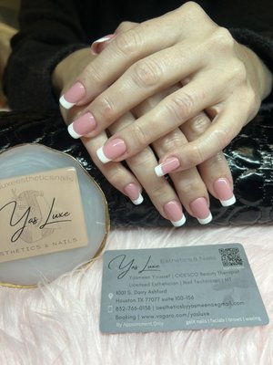 Short Après GelX Full set + French add on. - Client came in for a full set. Aprés Gel-X™ is the world's first soft gel nail extension system! Better for nail health, longer retention. Short Après GelX Full set + French add on. - Client came in for a full set. Aprés Gel-X™ is the world's first soft gel nail extension system! Better for nail health, longer retention.