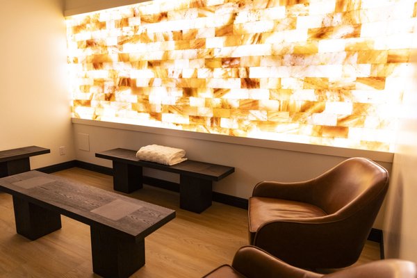 Himalayan Salt Therapy Den - Discover the rejuvenating power of our Himalayan Salt Therapy Den at Halcyon Mind+Body, nestled in the heart of Downtown Superior, CO. Our serene salt den is designed to provide a peaceful escape while offering the numerous benefits of salt therapy.
As you relax in a tranquil environment surrounded by natural pink Himalayan salt, fine salt particles are dispersed into the air. Breathing in these mineral-rich particles can help detoxify the lungs, clear sinuses, and improve respiratory health. Salt therapy has been known to alleviate symptoms of asthma, allergies, bronchitis, and other respiratory conditions. It can also promote skin health by reducing inflammation and improving skin conditions such as eczema and psoriasis.
Beyond the physical benefits, our Himalayan Salt Therapy Den offers a calming experience for the mind, promoting deep relaxation, reducing stress, and supporting overall well-being. Whether you seek relief from respiratory issues or simply want to unwind and de-stress, our Himalayan Salt Therapy Den provides a natural and holistic way to rejuvenate your body and mind. Himalayan Salt Therapy Den - Discover the rejuvenating power of our Himalayan Salt Therapy Den at Halcyon Mind+Body, nestled in the heart of Downtown Superior, CO. Our serene salt den is designed to provide a peaceful escape while offering the numerous benefits of salt therapy.
As you relax in a tranquil environment surrounded by natural pink Himalayan salt, fine salt particles are dispersed into the air. Breathing in these mineral-rich particles can help detoxify the lungs, clear sinuses, and improve respiratory health. Salt therapy has been known to alleviate symptoms of asthma, allergies, bronchitis, and other respiratory conditions. It can also promote skin health by reducing inflammation and improving skin conditions such as eczema and psoriasis.
Beyond the physical benefits, our Himalayan Salt Therapy Den offers a calming experience for the mind, promoting deep relaxation, reducing stress, and supporting overall well-being. Whether you seek relief from respiratory issues or simply want to unwind and de-stress, our Himalayan Salt Therapy Den provides a natural and holistic way to rejuvenate your body and mind.