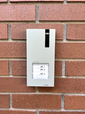 Video Intercom Installation - Installed a video intercom in a multi family building in Brooklyn Video Intercom Installation - Installed a video intercom in a multi family building in Brooklyn
