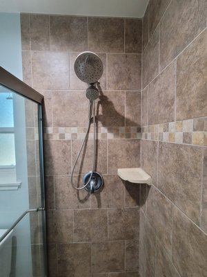 Chatsworth Master Bathroom - 2026 - The Chatsworth Master Bathroom Was Completed by Popular Bathroom Specialists and Professionals with New Walk-in Shower Step. New Shower Wall Tiles with Design, up to the Ceiling. New Shower Head is their Hand Shower with New Faucet. Small Shampoo Holder in the Corner. New Shower Floor Tiles with New Drain. Strong, Safe, and Secure Walk-in Shower Glass Wall, and Glass Door with Towel Bar and Hand Holder. New Long Vanity with Sink and Faucet, Countertop and Backsplash. New Round Glass above the Sink, and New Medicine Cabinet on the Side Wall. New Toilet with Toilet Paper Holder. New Bathroom Wall Paint, Bathroom Floor Tiles with New Panel, and New Ceiling Lights.
See more pictures on PopularBathroom.com and on Yelp.com and call Popular Bathroom at (818) 267-8568 for your Free Consultation and Estimate by the Owner. Chatsworth Master Bathroom - 2026 - The Chatsworth Master Bathroom Was Completed by Popular Bathroom Specialists and Professionals with New Walk-in Shower Step. New Shower Wall Tiles with Design, up to the Ceiling. New Shower Head is their Hand Shower with New Faucet. Small Shampoo Holder in the Corner. New Shower Floor Tiles with New Drain. Strong, Safe, and Secure Walk-in Shower Glass Wall, and Glass Door with Towel Bar and Hand Holder. New Long Vanity with Sink and Faucet, Countertop and Backsplash. New Round Glass above the Sink, and New Medicine Cabinet on the Side Wall. New Toilet with Toilet Paper Holder. New Bathroom Wall Paint, Bathroom Floor Tiles with New Panel, and New Ceiling Lights.
See more pictures on PopularBathroom.com and on Yelp.com and call Popular Bathroom at (818) 267-8568 for your Free Consultation and Estimate by the Owner.