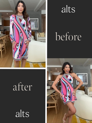 Before & After - At Alts, we believe clothing should fit you—not the other way around. Our portfolio highlights the transformative power of expert tailoring, from subtle refinements to dramatic overhauls. Whether it’s resizing a designer gown, reshaping a suit for a sharper silhouette, or reviving vintage pieces with modern fits, our skilled team brings craftsmanship and precision to every stitch.
Explore stunning side-by-side photos that showcase how we elevate garments—enhancing fit, comfort, and style. Before & After - At Alts, we believe clothing should fit you—not the other way around. Our portfolio highlights the transformative power of expert tailoring, from subtle refinements to dramatic overhauls. Whether it’s resizing a designer gown, reshaping a suit for a sharper silhouette, or reviving vintage pieces with modern fits, our skilled team brings craftsmanship and precision to every stitch.
Explore stunning side-by-side photos that showcase how we elevate garments—enhancing fit, comfort, and style.