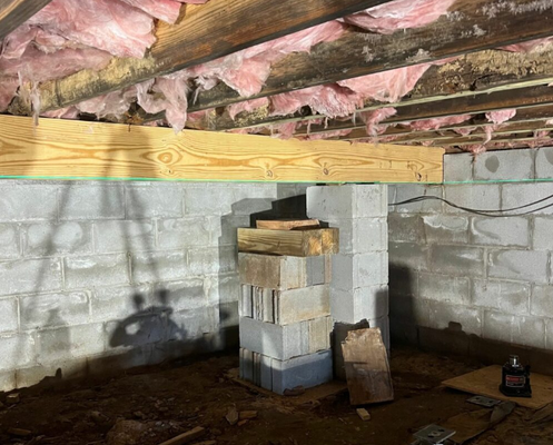Wood Replacement - Damaged or rotten wood can compromise your property’s safety. Trust our proven wood replacement service to restore your home in Somerset, KY, or the surrounding areas. With over 40 years of combined experience, we take pride in our unmatched expertise in the industry. At Affordable Crawlspace Repairs, we’re a family-owned business that ensures that every wood replacement is seamless and durable, giving you peace of mind down the road. 

Any piece of compromised wood can affect your property’s overall integrity. Our method focuses on ensuring safety and stability. Your property deserves the best, and we deliver it.

Our areas of expertise include:
•Main beam
•Floor joist
•Sill plate
•Beam board / rim joist

Call us today to learn how we can help you!