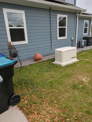 Generator Installation - This generator was installed as the customer has a well and power is required to get water. So we installed a 26KW generator to power the whole home and well. Generator Installation - This generator was installed as the customer has a well and power is required to get water. So we installed a 26KW generator to power the whole home and well.