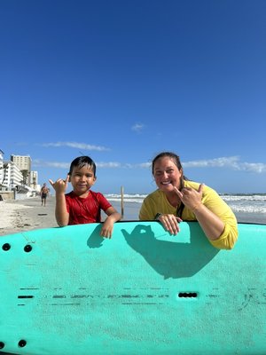 Surf Lessons for all ages all abilities - We meet each student where they are at and evaluate ability before we start!