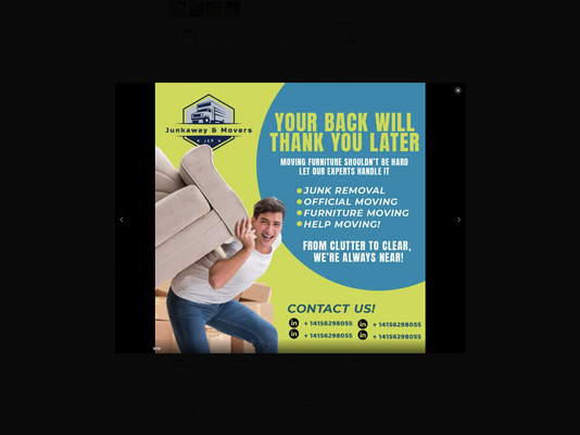 Moving Professionals - Professional Moving & Hauling Services – Available 24/7

With a 16-foot box truck and an 11-foot extended van, I provide reliable and efficient moving and hauling services around the clock. As a subcontractor since 2008, I have gained extensive experience in handling all types of moves with professionalism and care.

Services Offered:
✅ Residential & Commercial Moving – Safe and efficient transportation of your belongings.
✅ Junk Removal – Quick and responsible disposal of unwanted items.
✅ Heavy Lifting – Secure handling of bulky and heavy items.
✅ Furniture & Appliance Delivery – Careful transport of large household items.

Equipped with dollies, blankets, and all necessary tools, I ensure that every job is completed safely and efficiently. Your satisfaction is my guarantee!

📞 Available 24/7 – Contact me today for a hassle-free service!