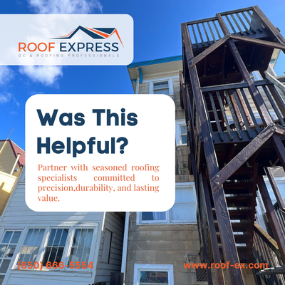 Your ROOF EXPRESS Team! - 🏠✨ From proactive care to full scale replacements, Roof Express delivers roofing solutions that stand strong against California’s sun, wind, and rain. Whether you need inspections, repairs, or complete roof upgrades, we’ve got you covered literally!
📍 Serving San Francisco, San Jose, Palo Alto, Oakland, Sunnyvale, Fremont, and surrounding areas.

📞 Call Today: (650) 666-5554
🌐 Visit: www.roof-ex.com
