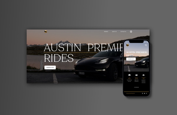 Austin Premier Rides - Austin Premier Rides is a luxury transportation service based in Austin, Texas. The company recently approached us to redesign its logo and website to improve the user experience (UX) and user interface (UI) for its customers. Our goal was to create a seamless and intuitive booking process, while also highlighting the company's high-end fleet of vehicles and services. Through user research, wireframing, prototyping, and testing, We were able to deliver a new design that met the needs of Austin Premier Rides and its customers. Austin Premier Rides - Austin Premier Rides is a luxury transportation service based in Austin, Texas. The company recently approached us to redesign its logo and website to improve the user experience (UX) and user interface (UI) for its customers. Our goal was to create a seamless and intuitive booking process, while also highlighting the company's high-end fleet of vehicles and services. Through user research, wireframing, prototyping, and testing, We were able to deliver a new design that met the needs of Austin Premier Rides and its customers.