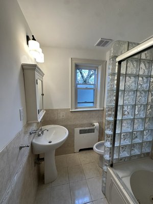 Bathroom Electrical Upgrade - Installed a new GFCI outlet, bathroom exhaust fan, and cabinet light. A new electrical line was added for safety and code compliance, and the existing box was upgraded to a 3-gang box. All openings were patched and painted, leaving a clean and finished result.