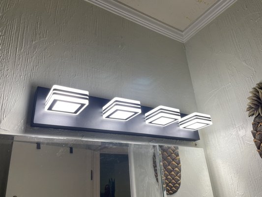 Shelvings and light fixture install - Client wanted shelvings wall mounted and installed a new light fixture. Shelvings and light fixture install - Client wanted shelvings wall mounted and installed a new light fixture.