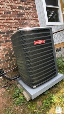 New installation Goodman - Performed a complete installation of a new 3-ton Goodman gas split HVAC system, including the outdoor condenser, gas furnace, evaporator coil, refrigerant piping, electrical connections, gas and flue connections, condensate drainage, thermostat controls, and system startup.

Installed a complete two-zone ducted zoning system with a new zone control panel, two motorized dampers, two-zone thermostat controls, and all required control wiring. Fabricated and installed a new supply plenum and performed the necessary ductwork modifications to properly separate and distribute conditioned airflow between both zones.

Completed system startup and commissioning in both heating and cooling modes. Tested the furnace, condenser, blower, refrigerant circuit, thermostats, zoning controls, dampers, condensate drainage, safety controls, and airflow distribution.

System was fully tested, commissioned, and left operational upon completion.