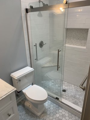 Bathroom - Before and After Bathroom Solo Job all work done myself minus fixing shower plumbing drain line and moving some electrical.