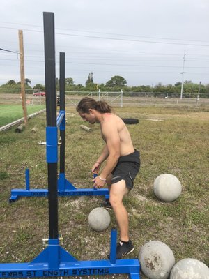 Bootcamp January 2021 - One of our first bootcamps on our 4000 square foot outdoor turf field. We do strength activities followed by more timed based activities