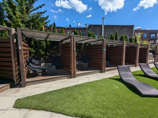Cabana and Hardscape - Luxury Rooftop Design and Build of Cabana/Hardscape
