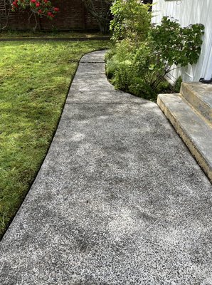 You need your driveway clean& sidewalk give us a call we can help you. - The concrete was pretty bad full of moss but BG green services LLC can make it clean.