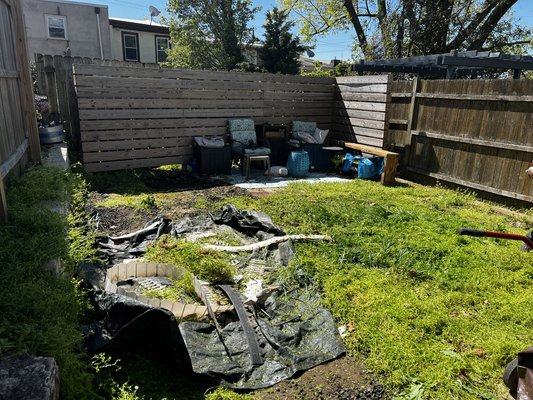 Sod installation - We took a uneven yard with overgrown weeds and leveled it’s surface and installed clean even sod Sod installation - We took a uneven yard with overgrown weeds and leveled it’s surface and installed clean even sod