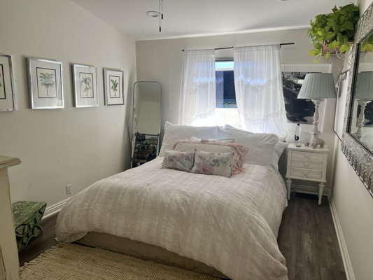 Organizing a Guest Bedroom - This was a client's guest bedroom that needed some love and organization.