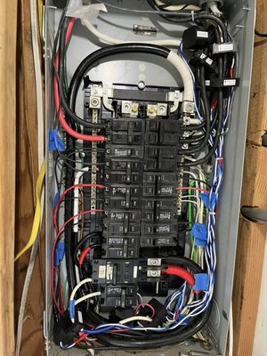 200a panel repair and wire management. - This project is done in a residential home. Customer had power issues and it came down to this sub panel. Burnt breakers and poor wire management. So I Replace the burnt breakers, Troubleshoot what caused it and did some wire management. 200a panel repair and wire management. - This project is done in a residential home. Customer had power issues and it came down to this sub panel. Burnt breakers and poor wire management. So I Replace the burnt breakers, Troubleshoot what caused it and did some wire management.