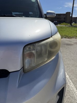 Headlight Restoration on Scion xB in Port Hueneme, CA - Yellowed Headlights making it hard to see night? No problem! We offer headlight restoration services for any and all vehicles! Serving you clarity and protection! Get a quote today! Headlight Restoration on Scion xB in Port Hueneme, CA - Yellowed Headlights making it hard to see night? No problem! We offer headlight restoration services for any and all vehicles! Serving you clarity and protection! Get a quote today!