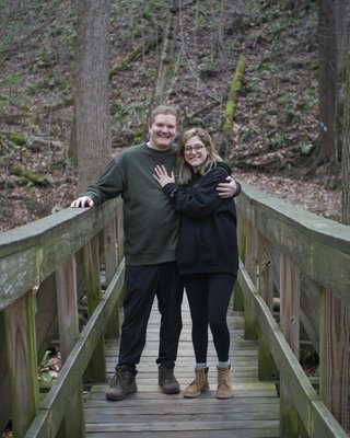 Engagement Photos - This engagement photo set is from November 2025. The groom booked a session and as we crossed paths at the location, everything came together perfectly! She had no idea! Book your engagement photos with us and we'll play along with your script or help you come up with the perfect idea!
