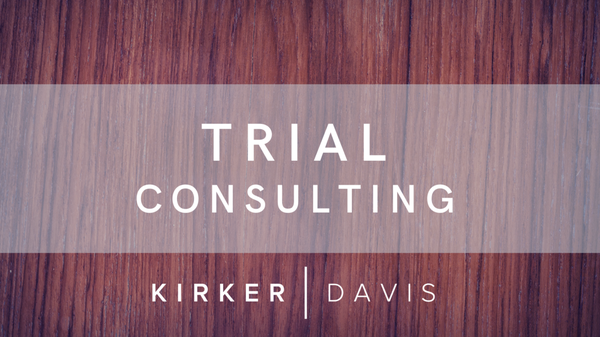 Trial Consulting - Kirker Davis provides trial consulting to attorneys and law firms in the State of Texas. In doing so, Holly Davis and Chris Kirker provide a unique perspective to a case. Whether a case is being tried to a judge or jury, Holly Davis and Chris Kirker can assist trial counsel with their preparation.
Some of the areas Kirker | Davis can provide assistance:
Witness Preparation
Voir Dire
Trial Themes
Closing Argument
Legal Objections
Mock Trial, including:
Mock cross examination
Mock direct examination
Mock voir dire
In the event the litigation involves a jury trial, Holly and Chris provide a wealth of knowledge. Using their intensive training and years of experience in courtrooms they can help create the most persuasive trial presentation. Trial Consulting - Kirker Davis provides trial consulting to attorneys and law firms in the State of Texas. In doing so, Holly Davis and Chris Kirker provide a unique perspective to a case. Whether a case is being tried to a judge or jury, Holly Davis and Chris Kirker can assist trial counsel with their preparation.
Some of the areas Kirker | Davis can provide assistance:
Witness Preparation
Voir Dire
Trial Themes
Closing Argument
Legal Objections
Mock Trial, including:
Mock cross examination
Mock direct examination
Mock voir dire
In the event the litigation involves a jury trial, Holly and Chris provide a wealth of knowledge. Using their intensive training and years of experience in courtrooms they can help create the most persuasive trial presentation.