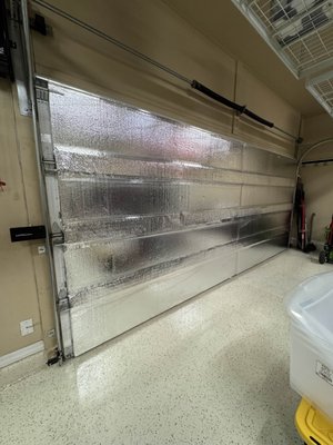 Garage Door Insulation – 2 Rental Properties in Glendale - We completed radiant barrier garage door insulation on two separate rental properties in Glendale. The goal was to improve energy efficiency and keep garage spaces cooler for tenants during Arizona’s hot months. We installed custom-cut reflective insulation panels on both properties, improving interior temps and reducing heat transfer. These small upgrades help lower utility costs and increase overall property value for landlords. Garage Door Insulation – 2 Rental Properties in Glendale - We completed radiant barrier garage door insulation on two separate rental properties in Glendale. The goal was to improve energy efficiency and keep garage spaces cooler for tenants during Arizona’s hot months. We installed custom-cut reflective insulation panels on both properties, improving interior temps and reducing heat transfer. These small upgrades help lower utility costs and increase overall property value for landlords.