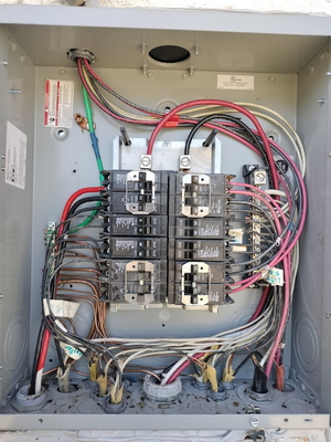 Before and After of Panel - This was a before and after of a panel redone by Moriset Construction & Electrical. Get it done right with us. Before and After of Panel - This was a before and after of a panel redone by Moriset Construction & Electrical. Get it done right with us.