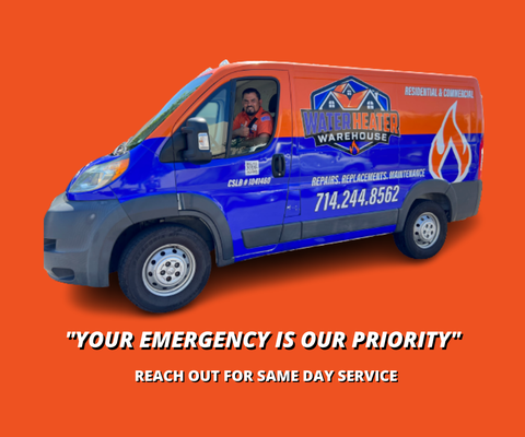 Same Day Service - We offer same day services for repairs, maintenance and replacements of any tank and tankless water heaters. Same Day Service - We offer same day services for repairs, maintenance and replacements of any tank and tankless water heaters.