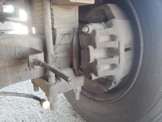 Medium duty brake repair ! - This brake repair job could have been a huge headache for the owner if they had gotten stopped by state patrol. Thankfully we got there in time to get it repaired before their crew needed it. It turned out they needed wheel seals, caliper, rotor, and pads to get the job completed correctly. Medium duty brake repair ! - This brake repair job could have been a huge headache for the owner if they had gotten stopped by state patrol. Thankfully we got there in time to get it repaired before their crew needed it. It turned out they needed wheel seals, caliper, rotor, and pads to get the job completed correctly.