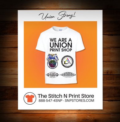 We are a Union Print Shop! - We are a Union Print Shop! We are a Union Print Shop! - We are a Union Print Shop!