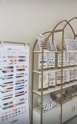 Colors and Charms - Professional gel polish brands for longer wear time, high-gloss finish, wider color variety.