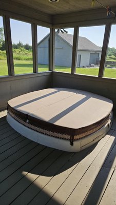 Hot tub removal & re deck - For this customer we removed the hot tub, added joists, and filled in with wood. Hot tub removal & re deck - For this customer we removed the hot tub, added joists, and filled in with wood.
