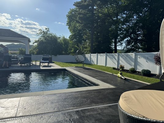 Summer Vibes ! - This was a summer special for a customer that we had previously install decorative concrete pavers all the way to slate coping around pool area we needed to power wash, reseal and re-sand all pavers so he was ready to take on the summer. Call knockout service for all your needs. Summer Vibes ! - This was a summer special for a customer that we had previously install decorative concrete pavers all the way to slate coping around pool area we needed to power wash, reseal and re-sand all pavers so he was ready to take on the summer. Call knockout service for all your needs.