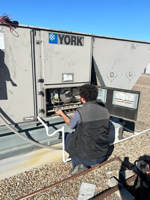 Commercial Service/Repairs, Maintenance, and Replacement/Installs - At Comfort Masters we have certified technicians who can make sure your place of business stays comfortable all year round.  We are available for service/repairs and we will develop a custom maintenance plan to keep your HVAC units running at their best.  If your commercial property is looking to replace older HVAC units you have come to the right place.  A Comfort Advisor will come out to design a plan with you to get the right systems for your business.  We want to make sure your commercial space is comfortable for your customers and your employees.