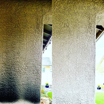 House Washing - Soft Wash the exterior walls, soffis and fascia,of your home to remove mold,mildew, algae, cobwebs and other organic stains.
