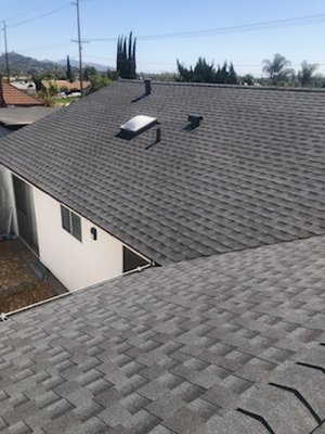 Escondido Charcoal Cool Roof - GAF Golden  Pledge Warranty cool roof with Timberline HDZ Reflector Series asphalt shingles in North San Diego County.