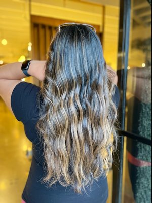 Hilighting - When you have dark hair but you are looking for some dimension and brightness. Hilighting - When you have dark hair but you are looking for some dimension and brightness.