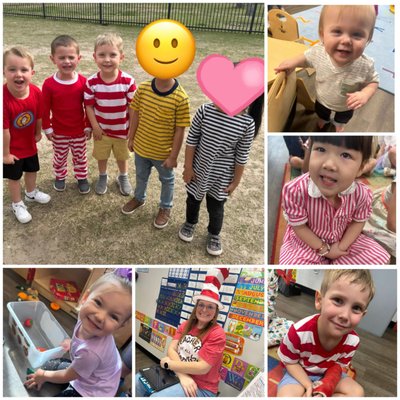 Dr. Seuss Week! - In celebration of Dr. Seuss‘s birthday, we wear stripes! Dr. Seuss Week! - In celebration of Dr. Seuss‘s birthday, we wear stripes!
