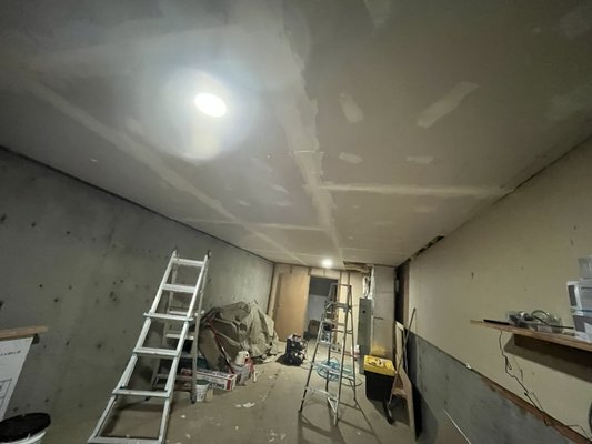Some of our work this winter … - Some drywall and concrete work this winter
