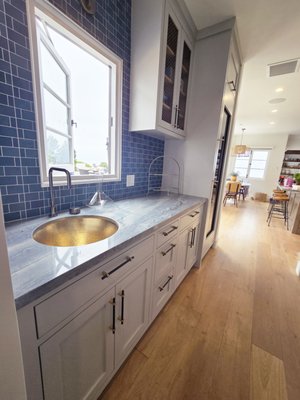 Monterey Addition, Laguna Beach - We recently completed another impressive project for our clients on Monterey Street in Laguna Beach. This addition to their home includes a pantry, laundry room, and powder room, all showcasing our custom cabinetry expertise.