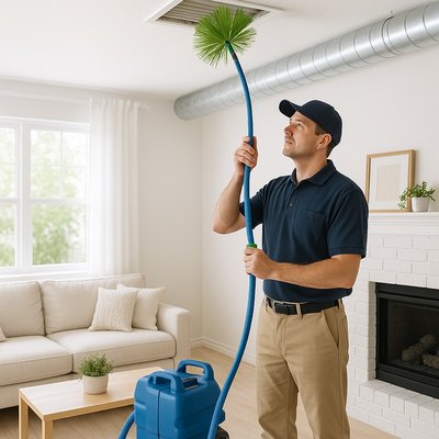 Duct Cleaning - Reclaim that “just moved in” smell.  Professional duct cleaning removes dust, pet dander, and allergens.

Ensure your home is safe and comfortable. We recommend cleaning your duct system every 2-3 years to prevent germ and debris buildup.