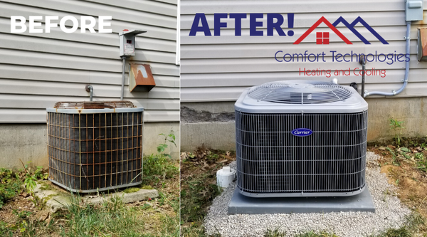 Air conditioner Changeout - We upgraded the AC and furnace on this project which was over 25 years old. We took our time and made sure everything was done just like it was our own house. The customer had gotten several quotes from numerous companies and after the job was complete he thanked us greatly and said " he was glad that he choose us". We now have another lifelong customer and 5 star review. Air conditioner Changeout - We upgraded the AC and furnace on this project which was over 25 years old. We took our time and made sure everything was done just like it was our own house. The customer had gotten several quotes from numerous companies and after the job was complete he thanked us greatly and said " he was glad that he choose us". We now have another lifelong customer and 5 star review.