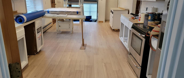 Flooring - Before and after of our most recent flooring installation. Just waiting for some baseboards now. Flooring - Before and after of our most recent flooring installation. Just waiting for some baseboards now.