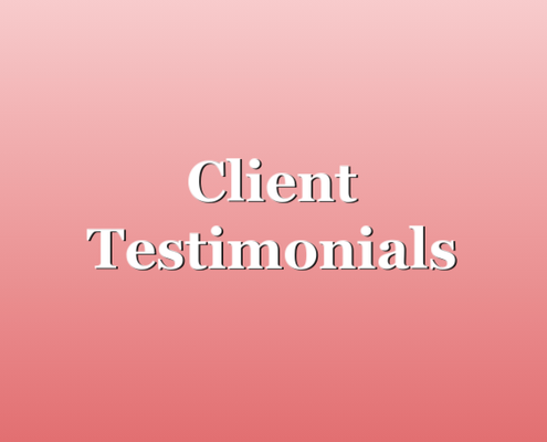 Testimonials - I believe the best Testimonial comes from someone that I've helped.
Here you'll find what some of my clients are saying.
Book your first appointment easily online at our website.
We look forward to seeing you! Testimonials - I believe the best Testimonial comes from someone that I've helped.
Here you'll find what some of my clients are saying.
Book your first appointment easily online at our website.
We look forward to seeing you!