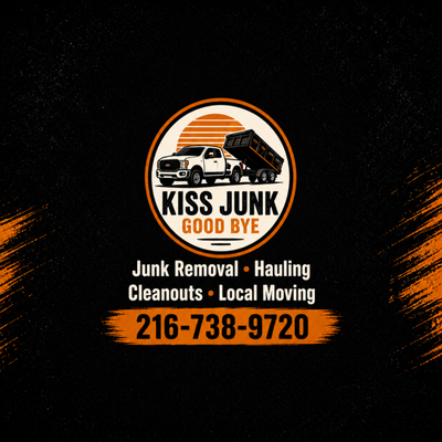 Junk Removal - Hauling - Cleanouts - Moving - Kiss Junk Good Bye helps make clearing out unwanted items easier. Whether you need junk removed, help hauling items, a cleanout, or a local move, Larry is ready to help. Call 216-738-9720 for a free estimate and let us kiss your junk good bye!