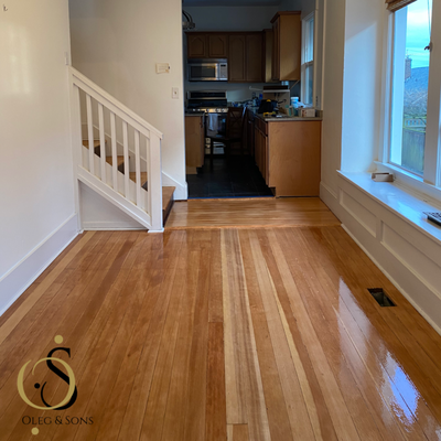 Wood Floor Refinishing - Restore the beauty of your floors with Oleg & Sons Home Remodeling. Our expert team specializes in wood floor refinishing, offering exceptional craftsmanship and high-quality results. Contact us today for a free consultation!